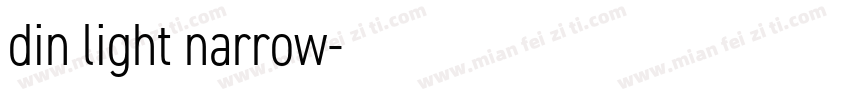 din light narrow字体转换